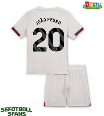 Chelsea Joao Pedro #20 Bortaställ Barn 2025-26 Kortärmad (+ Korta byxor)